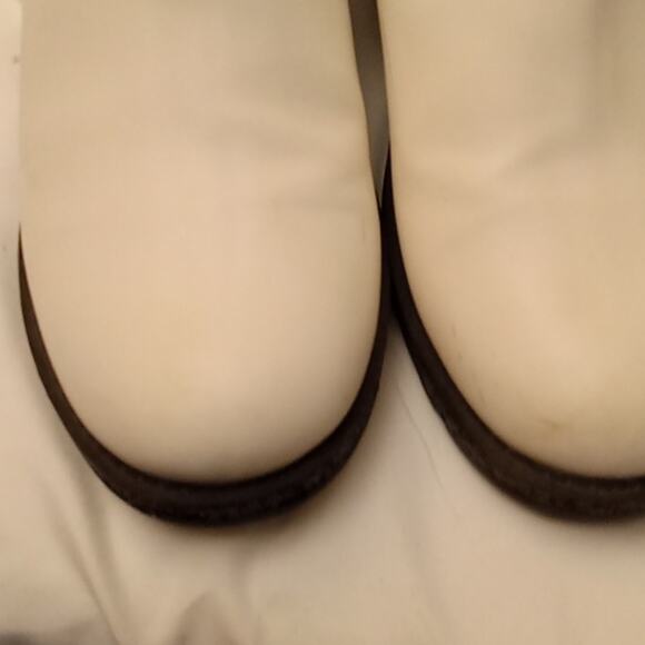 Girls MIA Ellowin White Chelsea Boots Size 4  Glitter Midsoles. Chunky, Boho. - Picture 2 of 8
